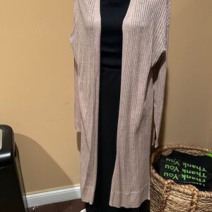 Long Ribbed Cardigan